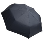 Ομπρέλα βροχής unisex σπαστή 3s απλή R53cm taslon μαύρη TREND