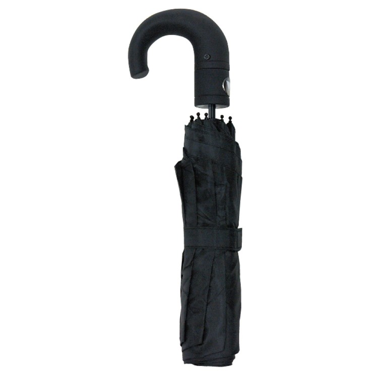 Ομπρέλα βροχής ανδρική σπαστή 3s αυτόματη R55cm polyester μαύρη TREND