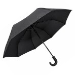 Ομπρέλα βροχής ανδρική σπαστή 3s αυτόματη R55cm polyester μαύρη TREND