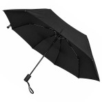 Ομπρέλα βροχής unisex σπαστή 3s αυτόματη R55cm polyester μαύρη TREND