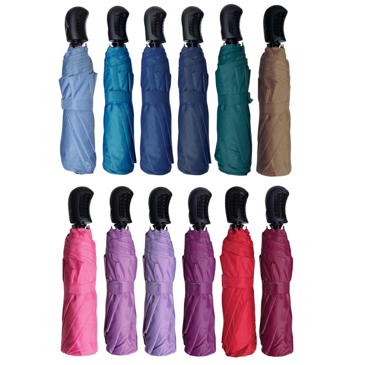 Ομπρέλα βροχής unisex σπαστή 3s polyester αυτόματη R58cm μονόχρωμη TREND Ομπρέλα βροχής unisex σπαστή 3s polyester αυτόματη R58cm μονόχρωμη TREND