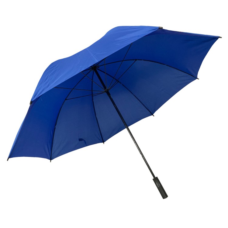 Ομπρέλα βροχής golf με μπαστούνι απλή R74cm polyester μπλε TREND