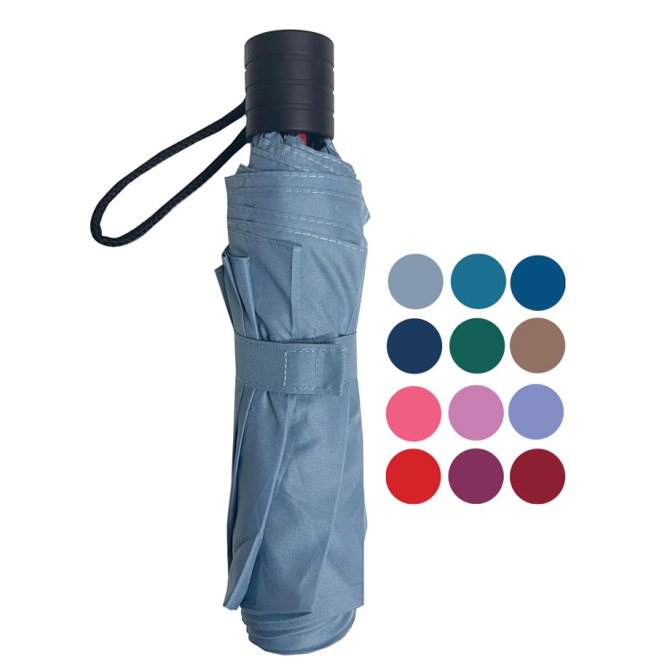 Ομπρέλα βροχής unisex σπαστή 3s απλή R53cm polyester μονόχρωμη TREND