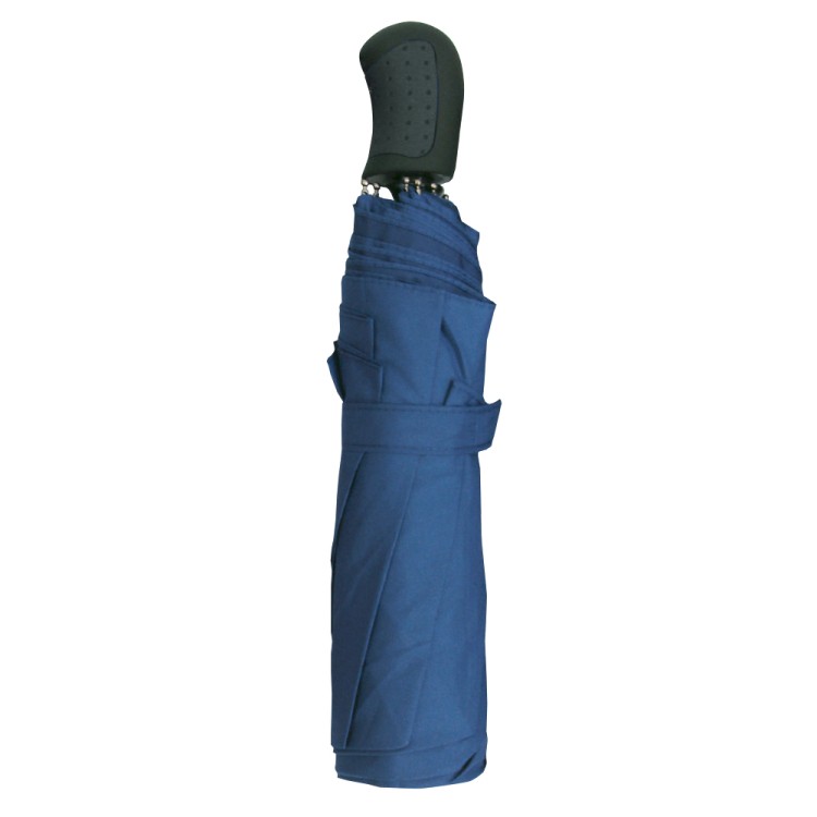 Ομπρέλα βροχής unisex σπαστή 3s polyester αυτόματη R58cm navy blue TREND