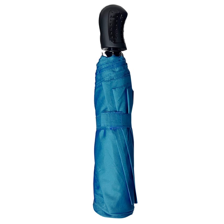 Ομπρέλα βροχής unisex σπαστή 3s polyester αυτόματη R58cm μπλε ΤREND