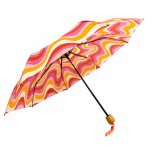 Ομπρέλα βροχής γυναικεία σπαστή 3s απλή R53cm polyester εμπριμέ TREND