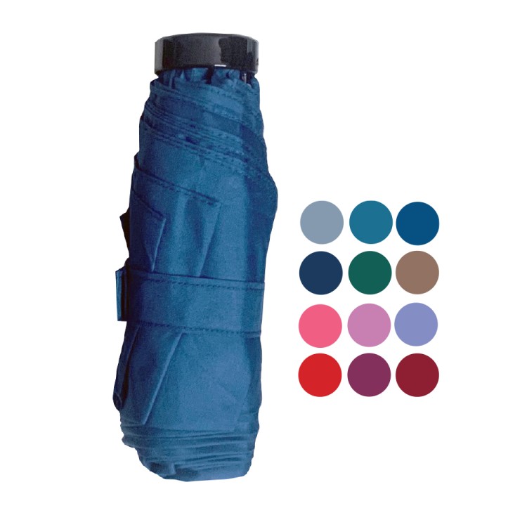 Ομπρέλα βροχής unisex σπαστή 5S απλή R45cm polyester μονόχρωμη TREND