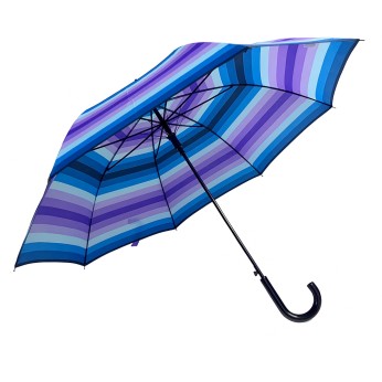 Ομπρέλα βροχής γυναικεία με μπαστούνι αυτόματη R58cm polyester εμπριμέ TREND