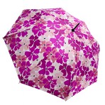 Ομπρέλα βροχής γυναικεία με μπαστούνι αυτόματη R58cm polyester εμπριμέ TREND