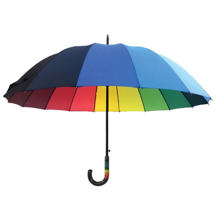 Ομπρέλα βροχής unisex με μπαστούνι αυτόματη R63cm polyester πολύχρωμη TREND Ομπρέλα βροχής unisex με μπαστούνι αυτόματη R63cm polyester πολύχρωμη TREND