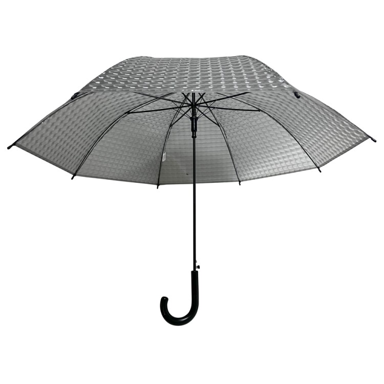 Ομπρέλα βροχής γυναικεία με μπαστούνι αυτόματη R58cm poe μονόχρωμη TREND