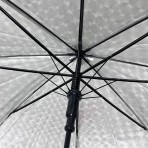 Ομπρέλα βροχής γυναικεία με μπαστούνι αυτόματη R58cm poe μονόχρωμη TREND