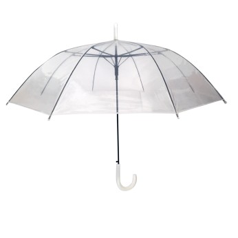 Ομπρέλα βροχής γυναικεία με μπαστούνι αυτόματη R58cm poe διάφανη TREND