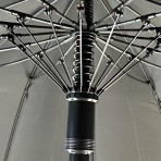 Ομπρέλα βροχής ανδρική με μπαστούνι αυτόματη R68cm polyester μαύρη KEVIN WEST