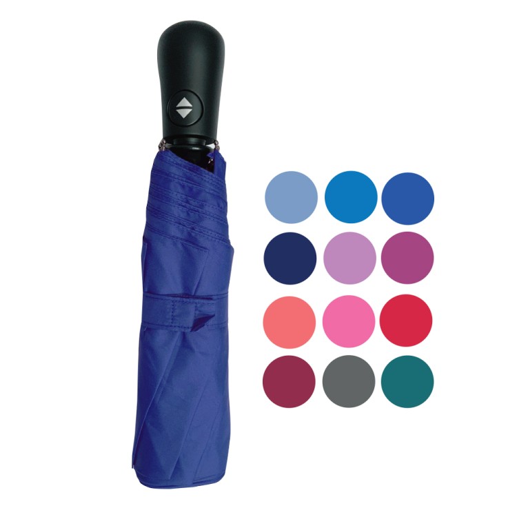 Ομπρέλα βροχής unisex σπαστή 3s αυτόματο α/κ R53cm polyester μονόχρωμη CHANOS