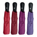 Ομπρέλα βροχής unisex σπαστή 3s αυτόματο α/κ R53cm polyester μονόχρωμη CHANOS