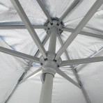 Ομπρέλα θαλάσσης 230cm 6 ακτίνες χωρίς μηχανισμό κλίσης polyester σιέλ SOLART Ομπρέλα θαλάσσης 230cm 6 ακτίνες χωρίς μηχανισμό κλίσης polyester σιέλ SOLART