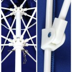 Ομπρέλα παραλίας πισίνας 250cm 8 ακτίνες polyester μπλε SOLART 