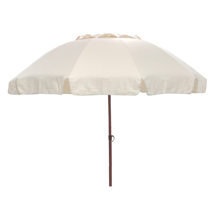 Ομπρέλα παραλίας κήπου πισίνας 230cm 10 ακτίνες polyester μπέζ  SOLART 