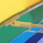 Ομπρέλα θαλάσσης 240cm 16 ακτίνες με μηχανισμό κλίσης polyester πολύχρωμη SOLART Ομπρέλα θαλάσσης 240cm 16 ακτίνες με μηχανισμό κλίσης polyester πολύχρωμη SOLART