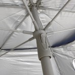  Ομπρέλα θαλάσσης σκίαστρο 240cm 6 ακτίνες χωρίς μηχανισμό κλίσης polyester μπλε SOLART  