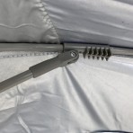  Ομπρέλα θαλάσσης σκίαστρο 240cm 6 ακτίνες χωρίς μηχανισμό κλίσης polyester μπλε SOLART  