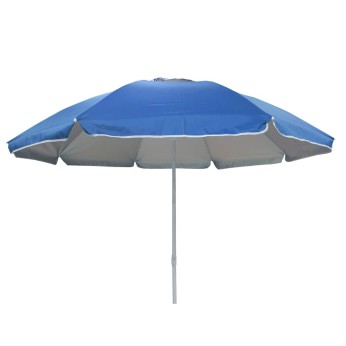 Ομπρέλα θαλάσσης 180cm 8 ακτίνες με μηχανισμό κλίσης polyester μονόχρωμη SOLART