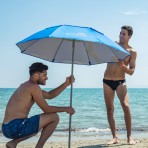 Ομπρέλα θαλάσσης 180cm 8 ακτίνες με μηχανισμο κλίσης polyester μπλε SOLART 