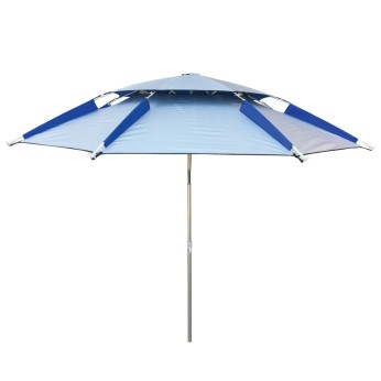 Ομπρέλα θαλάσσης fishing 220cm 8 ακτίνες μεταλλικό έλασμα polyester μπλε SOLART  