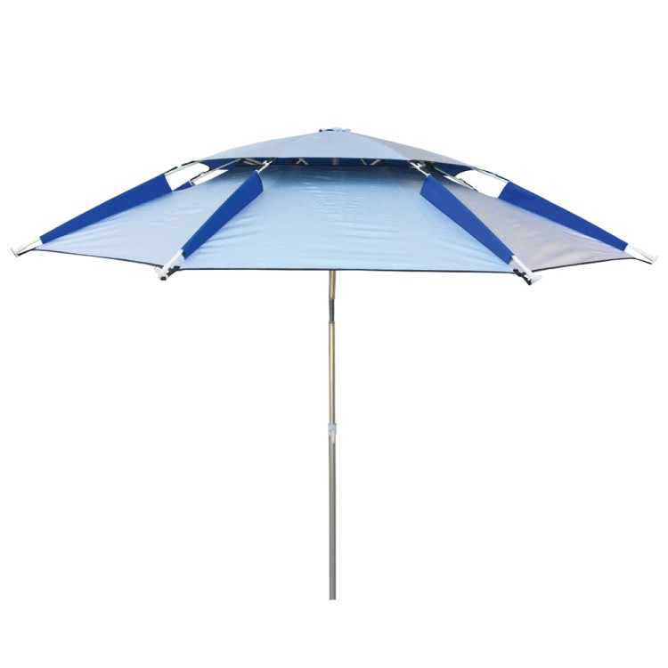 Ομπρέλα θαλάσσης fishing 220cm 8 ακτίνες μεταλλικό έλασμα polyester μπλε SOLART Ομπρέλα θαλάσσης fishing 220cm 8 ακτίνες μεταλλικό έλασμα polyester μπλε SOLART