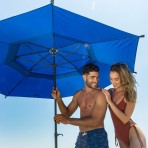 Ομπρέλα θαλάσσης fishing 220cm 8 ακτίνες μεταλλικό έλασμα polyester μπλε SOLART Ομπρέλα θαλάσσης fishing 220cm 8 ακτίνες μεταλλικό έλασμα polyester μπλε SOLART