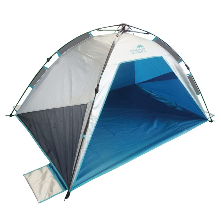 Σκίαστρο παραλιας αυτόματο α/κ 190x130x100cm polyester μπλε SOLART