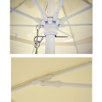 Ομπρέλα παραλίας πισίνας 250cm 8 ακτίνες polyester μπεζ SOLART