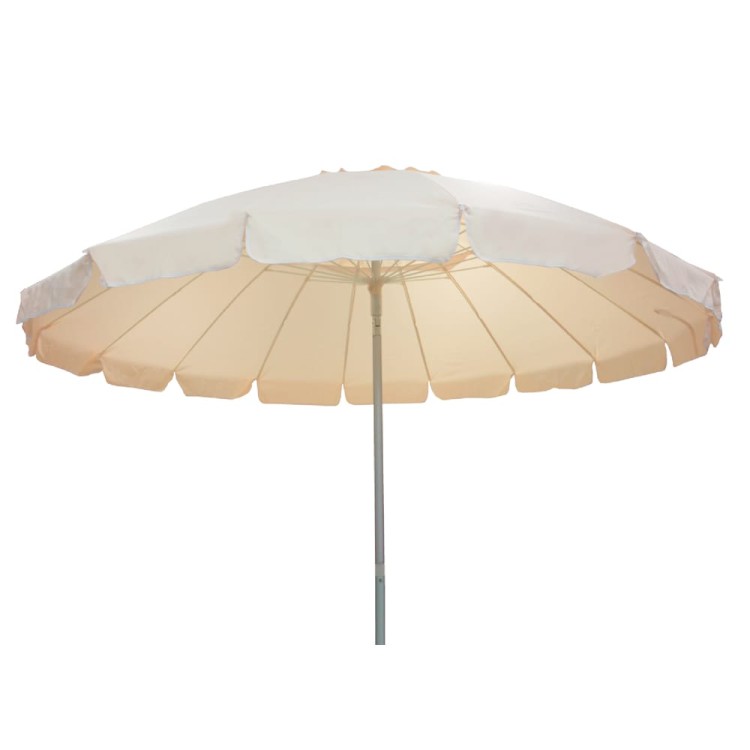 Ομπρέλα παραλίας πισίνας 240cm 16 ακτίνες polyester μπέζ SOLART 