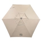 Ομπρέλα θαλάσσης 230cm 6 ακτίνες χωρίς μηχανισμό κλίσης polyester μπεζ SOLART Ομπρέλα θαλάσσης 230cm 6 ακτίνες χωρίς μηχανισμό κλίσης polyester μπεζ SOLART