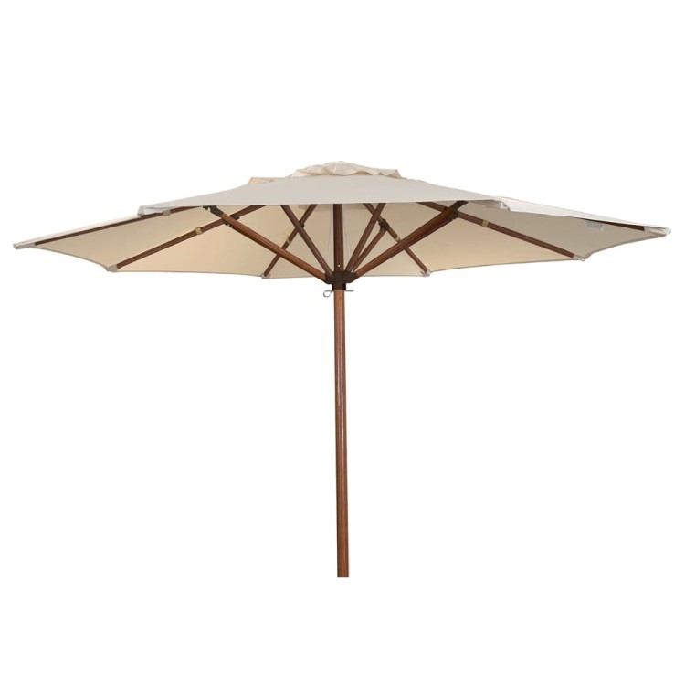 Ομπρέλα παραλίας πισίνας 220cm 8 ακτίνες polyester μπέζ  SOLART 
