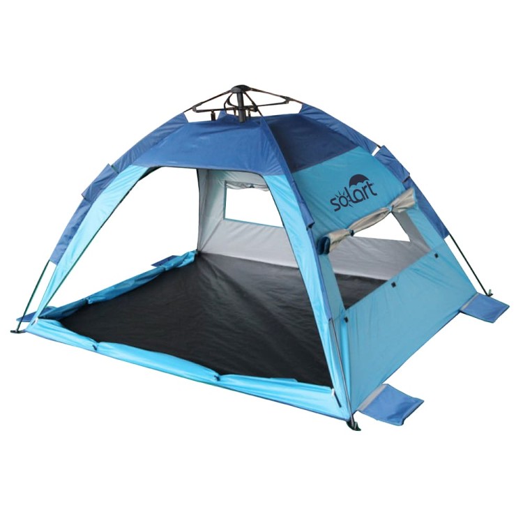 Σκηνή παραλίας αυτόματη 200x150x120cm polyester μπλε SOLART