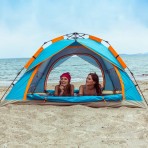 Σκηνή παραλίας αυτόματη 210x210x135cm polyester μπλε SOLART