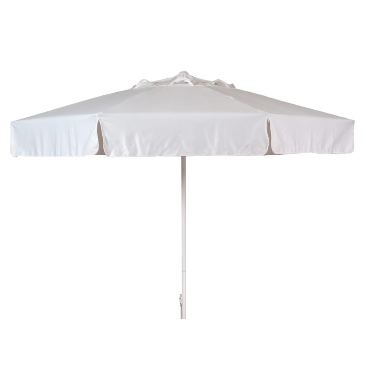 Ομπρέλα κήπου 300cm 8 ακτίνες polyester λευκό SOLART