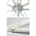 Ομπρέλα κήπου 300x300cm 8 ακτίνες polyester λευκό SOLART Ομπρέλα κήπου 300x300cm 8 ακτίνες polyester λευκό SOLART