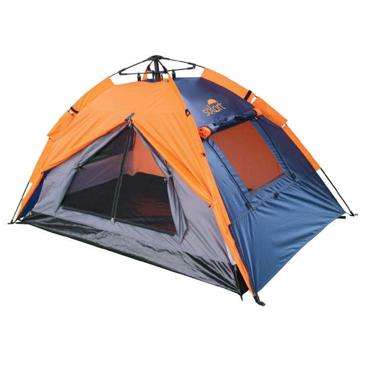 Σκηνή παραλίας αυτόματη 200x200x135/120cm polyester γκρι/πορτοκαλί SOLART Σκηνή παραλίας αυτόματη 200x200x135/120cm polyester γκρι/πορτοκαλί SOLART