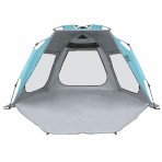 Σκίαστρο παραλιας αυτόματο α/κ 250x148x130cm polyester μπλε SOLART