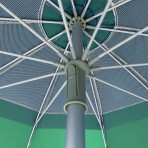 Ομπρέλα θαλάσσης 220cm 10 ακτίνες με μηχανισμό κλίσης polyester πράσινο SOLART Ομπρέλα θαλάσσης 220cm 10 ακτίνες με μηχανισμό κλίσης polyester πράσινο SOLART