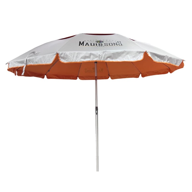 Ομπρέλα θαλάσσης 220cm 10 ακτίνες με μηχανισμό κλίσης polyester πορτοκαλί MAUI&SONS Ομπρέλα θαλάσσης 220cm 10 ακτίνες με μηχανισμό κλίσης polyester πορτοκαλί MAUI&SONS