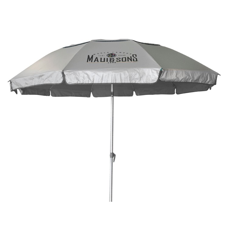 Ομπρέλα θαλάσσης 220cm 10 ακτίνες με μηχανισμό κλίσης polyester γκρι MAUI&SONS Ομπρέλα θαλάσσης 220cm 10 ακτίνες με μηχανισμό κλίσης polyester γκρι MAUI&SONS