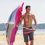 Ομπρέλα θαλάσσης 190cm 8 ακτίνες με μηχανισμό κλίσης polyester magenta MAUI&SONS 