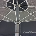  Ομπρέλα θαλάσσης 190cm 8 ακτίνες με μηχανισμό κλίσης polyester μαύρη MAUI&SONS 