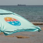 Ομπρέλα θαλάσσης 190cm 8 ακτίνες χωρίς μηχανισμό κλίσης polyester γαλάζια black out MAUI&SONS