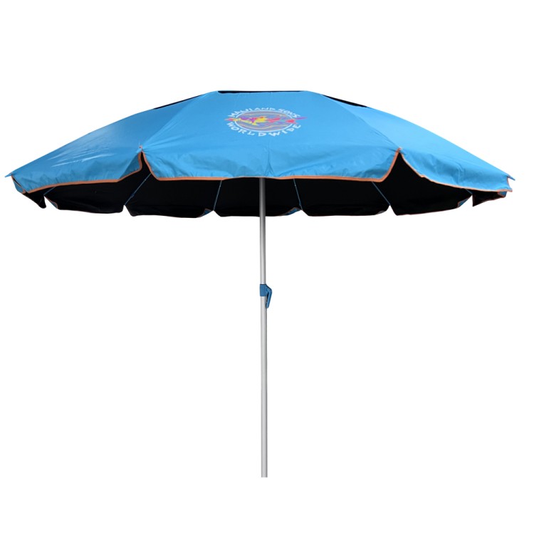 Ομπρέλα θαλάσσης 220cm 10 ακτίνες χωρίς μηχανισμό κλίσης polyester μπλε MAUI&SONS Ομπρέλα θαλάσσης 220cm 10 ακτίνες χωρίς μηχανισμό κλίσης polyester μπλε MAUI&SONS