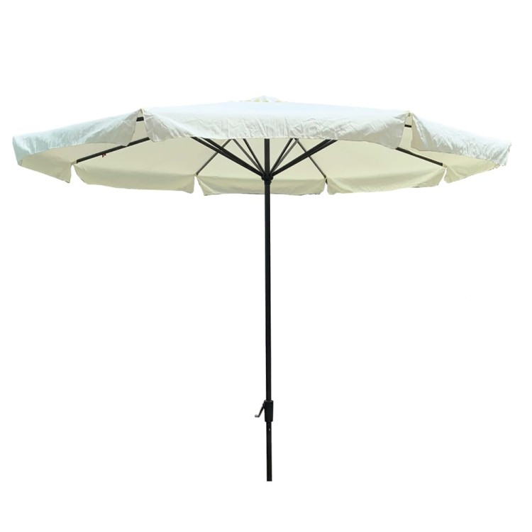 Ομπρέλα κήπου 400cm 8 ακτίνες polyester μπεζ TREND